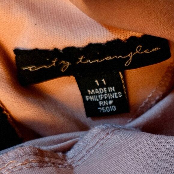 City Triangle black lace jewel belted dark fairy mermaid maxi dress size 11 - Picture 6 of 7